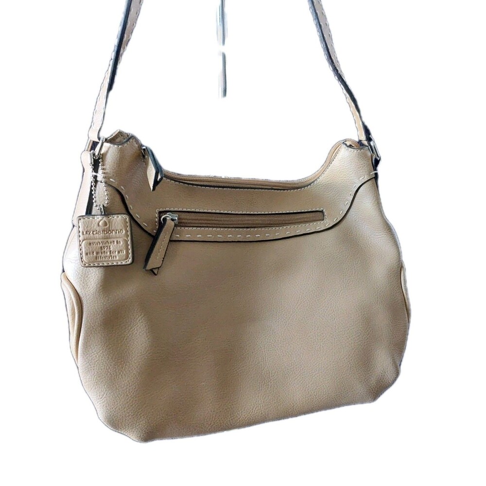 Liz Claiborne Camel Brown Shoulder Bag Classic Hobo Style Everyday Carry Hang Ta